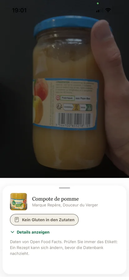 Das Urteil zu einem gescannten Apfelmus